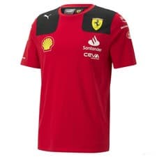 Image of Ferrari t-shirt, team, Carlos Sainz, Red, 2023