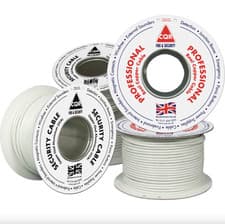Image of CQR 8-Core Multicore Security Alarm Cable; PVC; White; Eca Type 3; 100m Reel