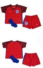 Image of Nike England Euro 2016 Away Kit Infant Unisex Age 6 - 9 Months 724567 600