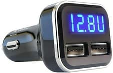 Image of Jebsens USB Car Charger 4.8A 24W Dual Port Car Phone Charger with LED (CH96)