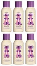 Image of 6 x Aussie Mega Shampoo For Everyday Cleaning 90ml - with Eucalyptus Extract
