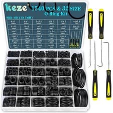 Image of ZDBB 32 Size 1540 Pcs O Rings Assortment Kit Metric Nitrile Rubber Oring Set