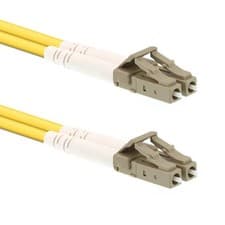 Image of OS2 - 9/125 Single Mode - LC-LC - 2Mtr - Duplex Fibre Patch Cable - Yellow