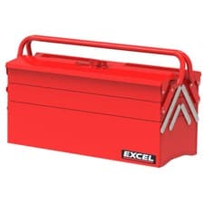 Image of Heavy Duty 495mm Metal Cantilever 5 Tray Toolbox Storage Tool Box Red New