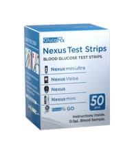 Image of GlucoRx Nexus Blood Glucose Test Strips, Blood Sugar Test, Type 1 Diabetic