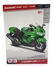 Image of Maisto 1/12 Scale Diecast Kit 39197 - Kawasaki Ninja ZX - 14R Motorbike - Green