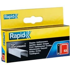 Image of Rapid Type 53 Galvanised Staples 12mm Pack of 2500