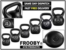 Image of 4-20kg Vinyl Kettlebell Weight Set Kettlebells Exercise Home Fitness Workout Gym