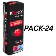 Image of Kotex Maxi Night Time 10 Pads Quilted Sanitary Pads Pack 24