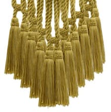 Image of DÉCOPRO Double Tassel tassel Tieback, Color# C4 - Antique Gold [Set of 10]