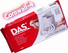 Image of DAS White Air Drying Modelling Clay 1kg Soft Easy to Shape Craft Material