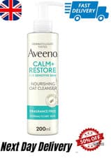 Image of Aveeno Face Calm+Restore Nourishing Oat Cleanser (1x 200ml), Gentle Cleanser wit