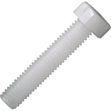 Image of Toolcraft Hexagonal Screw DIN 933 Polyamide M2.5 x 5mm Pack Of 10