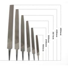 Image of 6" - 16" Long 150mm - 400mm Engineers Flat File Tool For Filing Metal Cross Cut