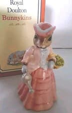 Image of ROYAL DOULTON BUNNYKINS MARY MARY QUITE CONTRARY DB 247 NURSERY RHYME BOXED