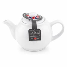 Image of White Ceramic Teapot 2 Cup 450ml British Design Kensington Style