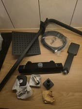 Image of Modern Square Thermostatic Shower - Matt Black