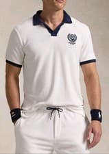 Image of Polo Ralph Lauren US Open Terry Polo Shirt XL New! White Sporty Travel Summer