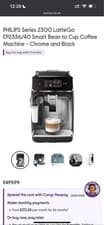 Image of Philips EP2236/40 Bean-to-Cup Coffee Coffee Machine -Black/Silver
