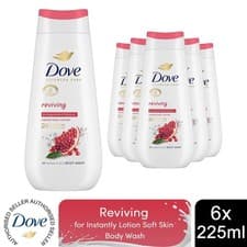 Image of Dove Advanced Care Body Wash Reviving for 24Hrs Renewing Micromoisture, 6x225ml