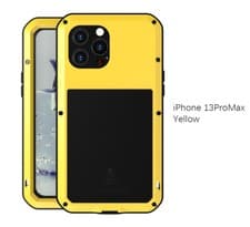 Image of LOVE MEI Gorilla Glass Metal Case Cover Screen Protector fr iPhone 15 16 Pro Max