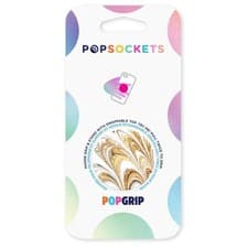 Image of Popsockets Pop Grip Golden Ripple Phone Grip and Stand With Swappable Top