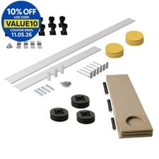 Image of Shower Tray Panel Riser Kit Square/Rectangle Trays 2000mm Board Plinth Feet