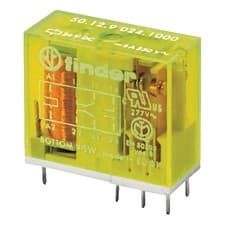 Image of Finder PCB Mount Relay 24VDC 8A DPDT AgNi