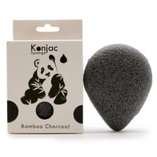 Image of Konjac Natural Teardrop Sponge - Bamboo Charcoal