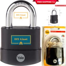 Image of Yale 55mm Maximum Security Weatherproof Protector Padlock for Shed, Gate, Chain