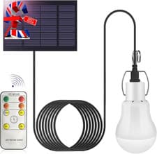 Image of 3W Solar LED Shed Lights Portable USB Charge Shed Light with Battery Panel Remot