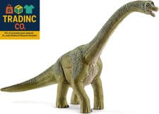 Image of Dinosaurs - 9.5" Brachiosaurus - Realistic, Durable Green Dinosaur Toy - Educati