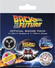 Image of Gadget - Back To The Future: Pyramid - Delorean (Pin Badge Pack / Set Spille) -I