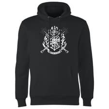 Image of Official Harry Potter Hogwarts House Crest Hoodie - Adults Black