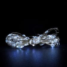 Image of 200 LED 10m Premier Christmas Outdoor Multi Function Wire Lights in Cool White