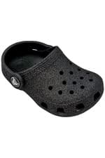 Image of Crocs Toddler Girl's Classic Glitter Clog Black