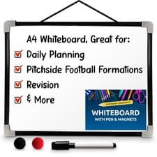 Image of A4 Magnetic Whiteboard Dry Wipe Small Memo Notice Board for Office Home Eraser