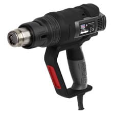 Image of Sealey Hot Air Gun 2000W 3-Speed 50-600°C Variable Heat 3-Pin Plug HS102