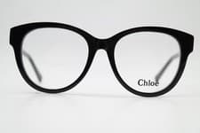 Image of Chloe CH0163O Black Gold Oval Eyeglasses Frame New