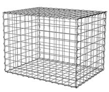 Image of Gabion Baskets 10 Gauge Galvanised Wire Baskets for Retaining Walls