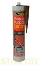 Image of General Purpose Silicone C3 Cartridge 280ml Sealant Clear White Brown Black Grey