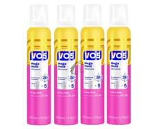 Image of 4 x VO5 MEGA HOLD Styling Mousse 200ml- For All Hair Types - Floral Fruity Scent