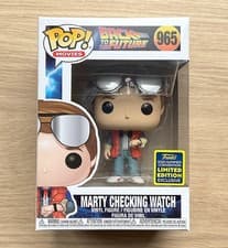 Image of Funko Pop Back To The Future Marty Checking Watch SDCC #965 + Free Protector