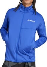 Image of adidas Terrex Xperior ClimaWarm Light Fleece Mens Walking Jacket Blue Running