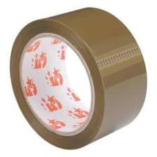 Image of 5 Star Office Packaging Tape Low Noise Polypropylene 48mmx66m Buff (Pack of 6)