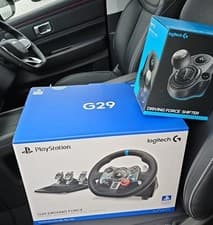 Image of Playseat Challenge X Logitech G Edition, Grey & Logitech G29 Driving Force Wheel