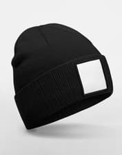 Image of Beechfield Comfortable & Warm Appliqué Microfleece Lined Patch Beanie