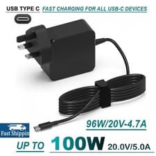 Image of 100W 96W TYPE-C USB-C Laptop Power Adapter Charger For Lenovo Acer HP ASUS Dell