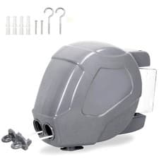 Image of Retractable Outdoor Washing Line Wall Mounted Heavy Duty Clothes Drying Reel 30M