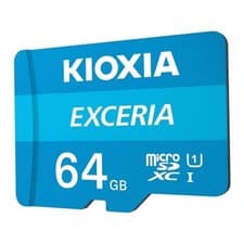 Image of Kioxia Exceria U1 Class 10 Micro SD Card 64GB